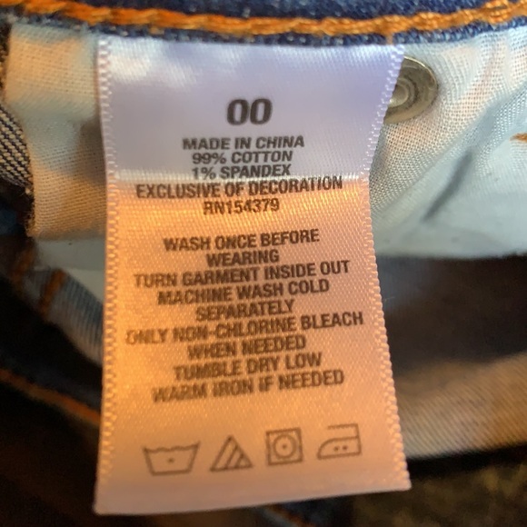 Size 00 women’s AéRopostale jean shorts - Picture 7 of 7